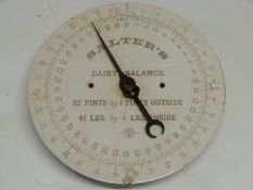 Salter's dairy balance with ceramic dial calibrated up to 4 gallons