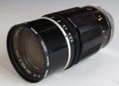 Canon 135mm 1:3.5 camera lens with Leica type screw mount
