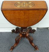 A mahogany serpentine fronted apprentice chest of four graduated drawers with rosewood columns,