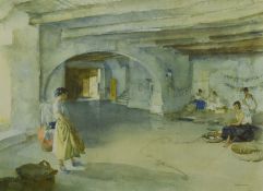William Russell Flint (1880-1969) signed print 'Festal Preparations, Manosque', signed in pencil