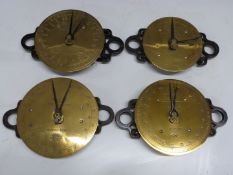 Two Salter tension testing machine No 128, one 2240lb the other 10cwt, together with two Salter