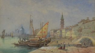 Major John Whitacre Allen (British 1859-1966) watercolour 'The Caija, Venice', signed and dated 1899