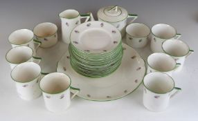 Approximately 27 pieces of Foley (early Shelley) tea ware with Peacock Pottery backstamp