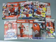 A very large collection of Gloucester Rugby match programmes and magazines, from circa 1980s to