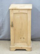 Pine pot cupboard, W38 x D31 x H77cm