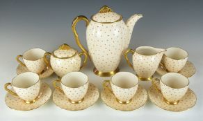 Carltonware polka dot coffee set