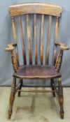 Country style Windsor armchair with elm seat