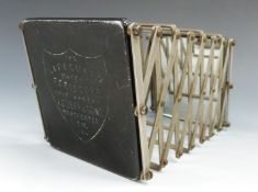 WWI military Life Guard folding periscope by F Duerr & Sons Manchester, in original canvas pouch,