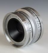 Leitz Summaron f=3.5 1:3.5 camera lens, serial number 1639020, with Leica type screw mount, in