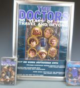 PLEASE NOTE THE VIDEO AND FRAME ARE NOT INCLUDED WITH THIS LOT Dr Who video movie poster 'The