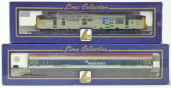 Two Lima 00 gauge model railway diesel locomotives Class 37 The Railway Observer L205034 and Class