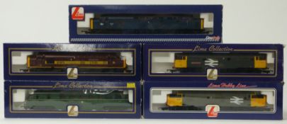 Five Lima 00 gauge model railway diesel locomotives Mary Queen of Scots L204975, GWR Railcar