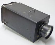 Large camera or similar with military lens to front, 14A/2320, 20in F6.3, and plate holder to rear