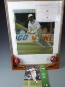 Essex County Cricket Club memorabilia comprising Peter Such Benefit Year 2001 programme, bookends