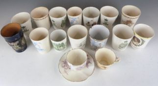 A collection of mainly Royal Doulton commemorative beakers, Victoria onwards