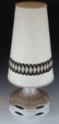 A retro German pottery lamp, H74cm