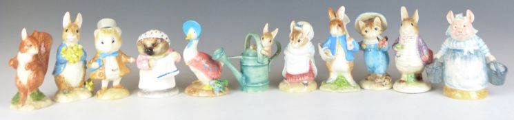 Eleven Border Fine Arts Beatrix Potter figures