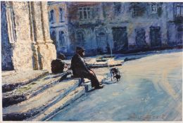 Rolf Harris (b1930) signed limited edition (613/695) print Time Goes By, 47 x 67cm, mounted