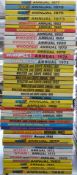 Forty-three British comic annuals including Wizzer and Chips, Wow, Wham, Cor etc.