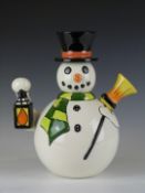 Lorna Bailey limited edition 40/75 novelty snowman teapot, H25cm