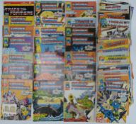 Sixty-Five issues of Transformers weekly magazine, crossovers with Action Force and The Visionaries,