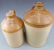Two cider jars Godsell and Son, Stroud and L Price of Nailsworth, local interest, tallest 39cm