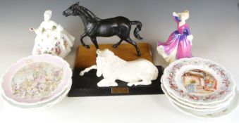 Royal Doulton Brambly Hedge and Wind In The Willows collector's plates, Royal Doulton figures/