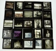 Glass plate colour and black and white photographic slides including C.Pratchett, High Wycombe