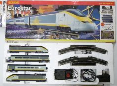 Hornby 00 gauge model railway Eurostar train set, R1013, in original box.