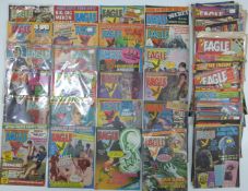 Eighty-eight Eagle comic books including first issues dating from 1982-83.