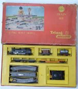 Tri-ang 00 gauge model railway goods train set, RDX, in original box.