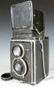 Rolleiflex TLR camera, serial number 113084, in original case, together with manuals and a Weston