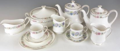 Approximately 76 pieces of Paragon dinner and tea ware decorated in the Belinda and Cherwell