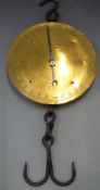 Large Salter Trade circular spring balance No85T, to weigh 300lb, diameter 36cm