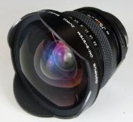 Olympus OM-system Zuiko Shift 24mm 1:3.5 camera lens with integral filters