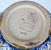 Doulton Lambeth jug impressed BD and incised EG, H16cm