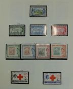 Album of mint St Kitts stamps
