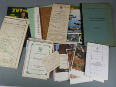 Ephemera and signed items relating to G Green of Northleach, various invitations including