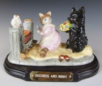 Beswick Beatrix Potter limited edition millennium tableau Duchess and Ribby, with certificate