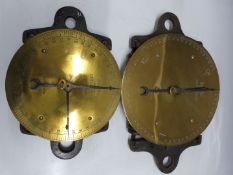 Two Salter improved dynamometers, one 40cwt the other 3 tons