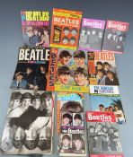 Beatles memorabilia, mostly 1960s including magazines, scrapbooks, large piece of unused wallpaper