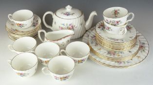 Approximately 34 pieces of Minton dinner and decorative ware decorated in the Marlow pattern