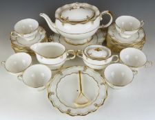 Royal Crown Derby tea set decorated in the Lombardy pattern