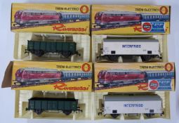 Four Rivarossi 0 gauge model railway German open goods wagons, 7564, all in original boxes.