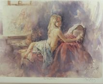 Three Gordon King (b1939) signed limited edition prints Alexandria (696/750), Fantasy (189/600)