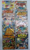 Ten Marvel and DC large format comic books including Superman, Star Wars etc.