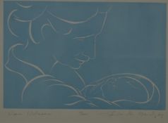 A signed limited edition 7/200 print of a mother and newborn child 'Warm Welcome'