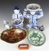 A collection of ceramics to include Carltonware Rouge Royale dish, Chinese dishes, Copenhagen