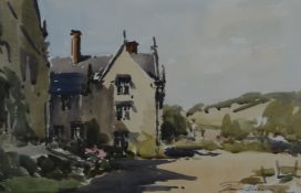 Edward Wesson (1910-1983) watercolour 'Shorwell, Isle of Wight', signed lower right, 32 x 49cm, in