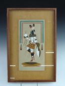 Navajo Yei Bei Chai night chant sand painting with script verso, probably 1950-70s, 41 x 21cm, frame